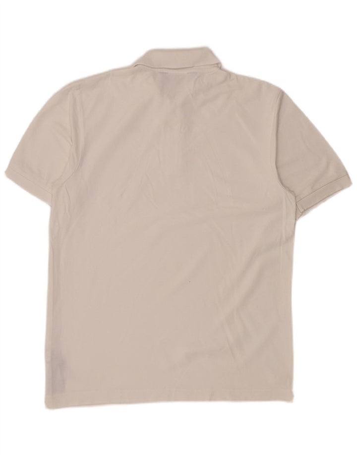 Kappa Mens Polo Shirt Large White Cotton