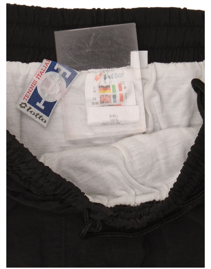 LOTTO Mens Sport Shorts UK 38/40 Medium  Black Nylon