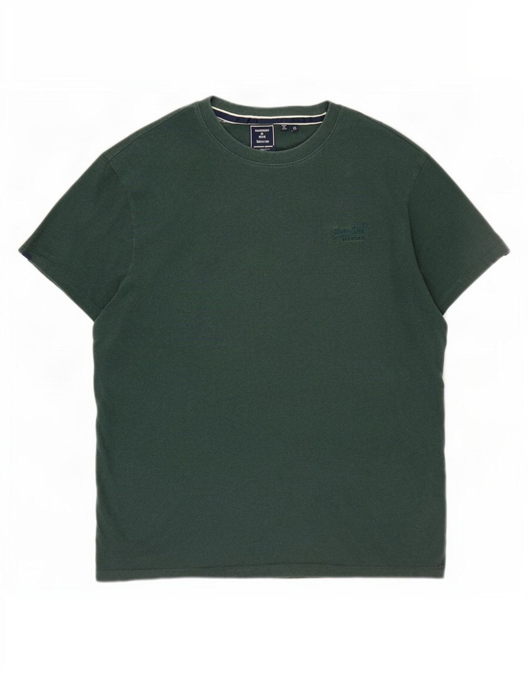 Superdry Mens T-Shirt Top XL Green Cotton