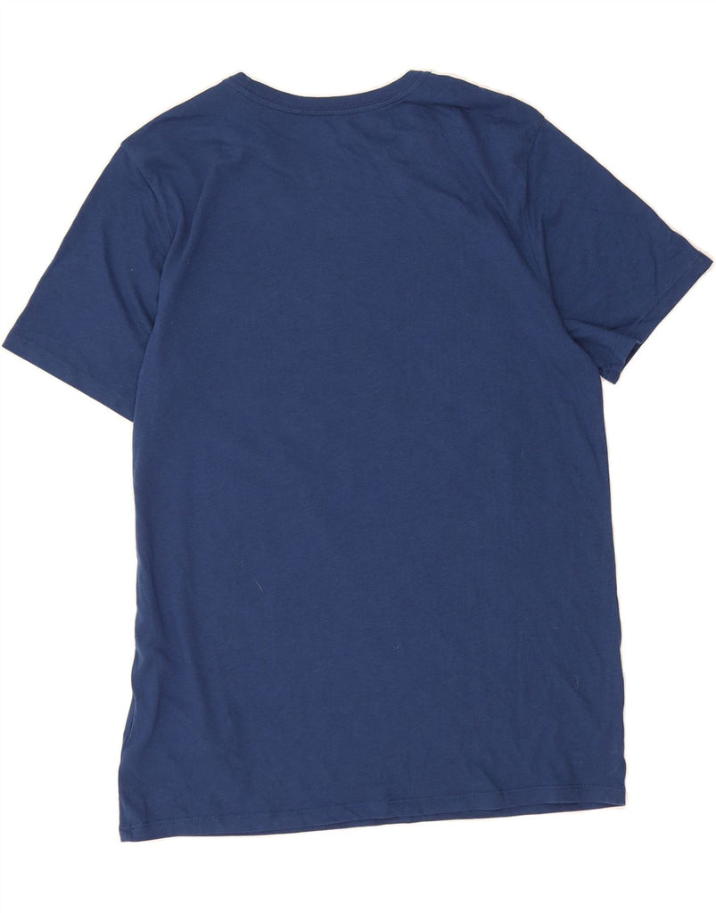 NIKE Mens Athletic Cut Graphic T-Shirt Top Medium Blue Polyester Vintage Nike and Second-Hand Nike from Messina Hembry 