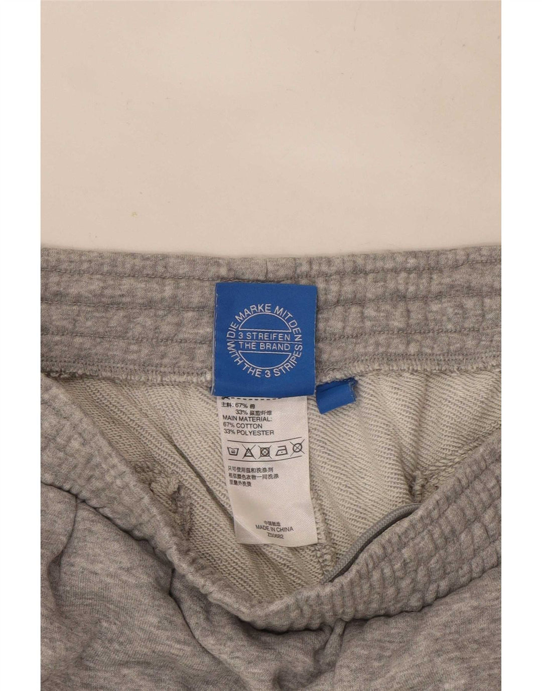 Adidas Mens Capri Tracksuit Trousers Joggers Medium Grey Flecked Cotton