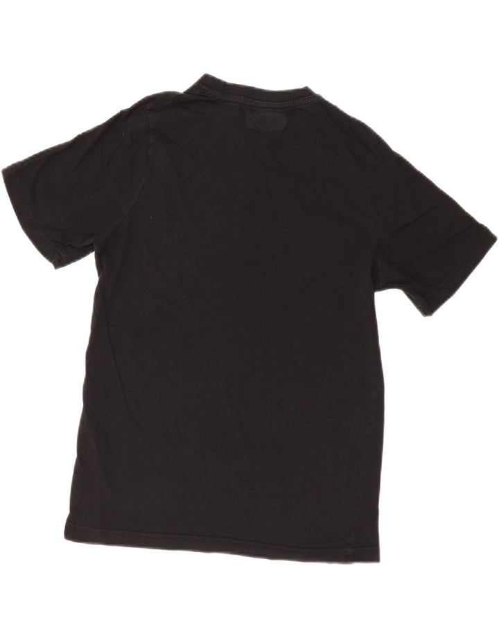 Kappa Mens Graphic T-Shirt Top Small Black Cotton