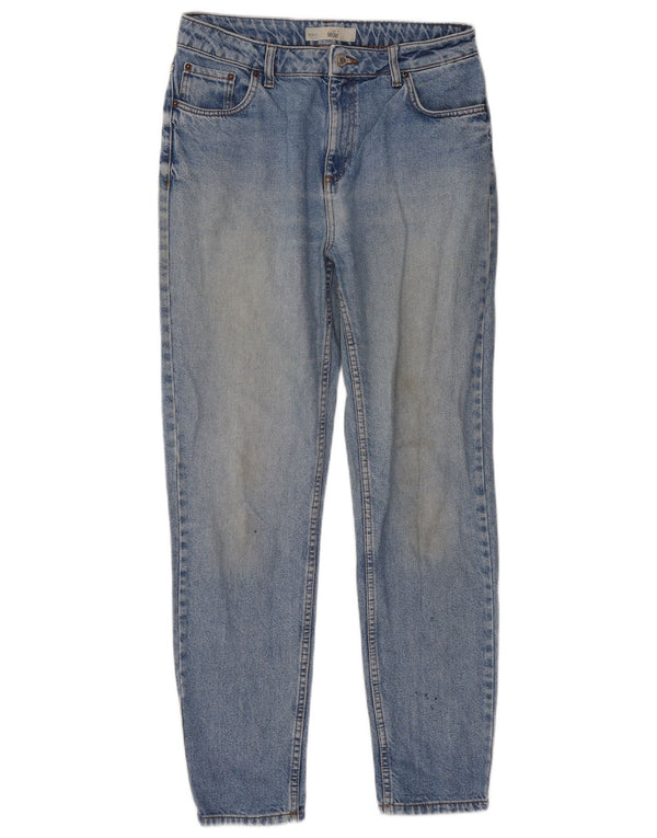 Topshop Womens Tapered Jeans W30 L32 Blue Cotton