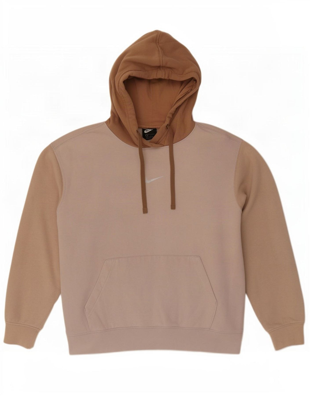 Nike Womens Oversized Hoodie Jumper UK 16 Large Multicoloured Colourblock