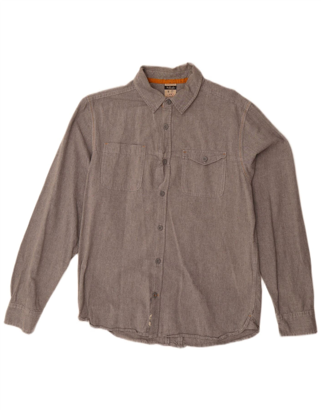 RAB Mens Shirt Medium Grey Cotton