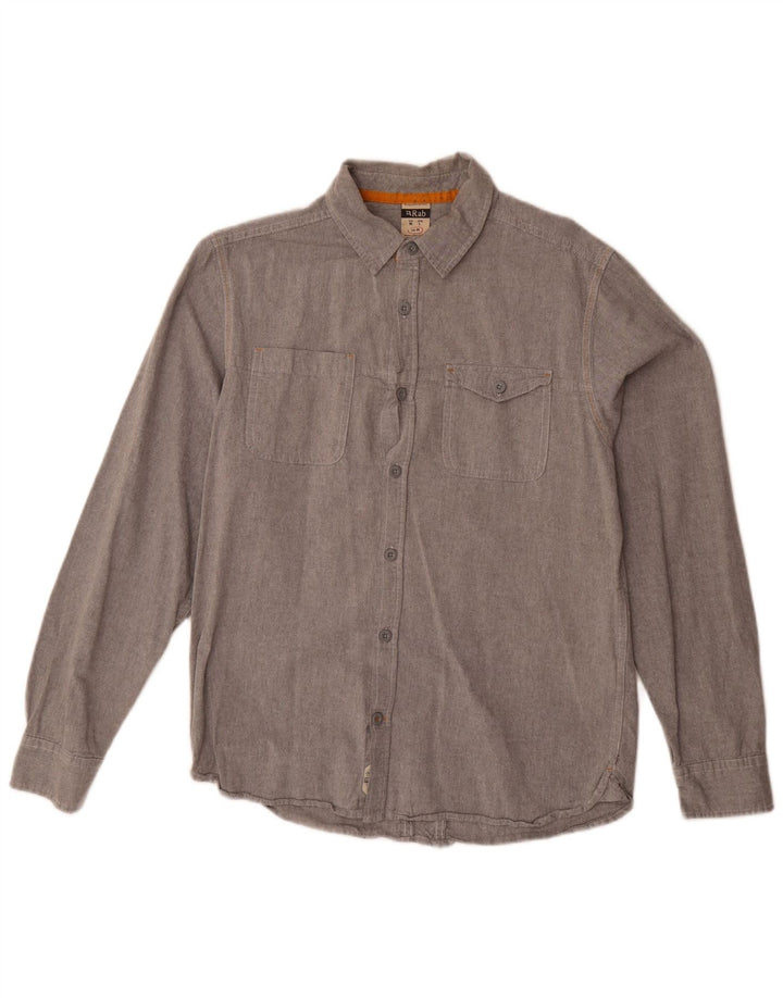 RAB Mens Shirt Medium Grey Cotton