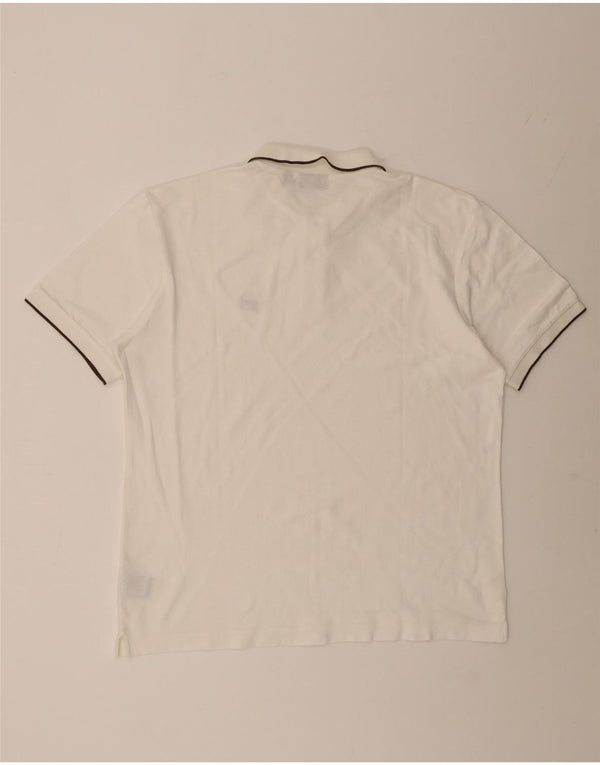 FILA Mens Polo Shirt XL White Cotton