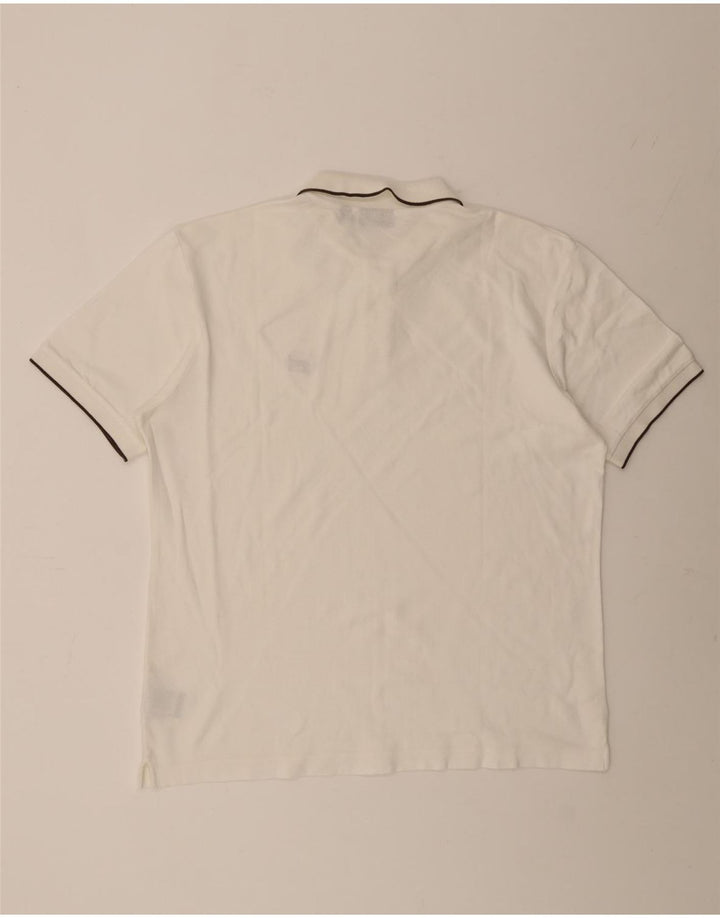 FILA Mens Polo Shirt XL White Cotton