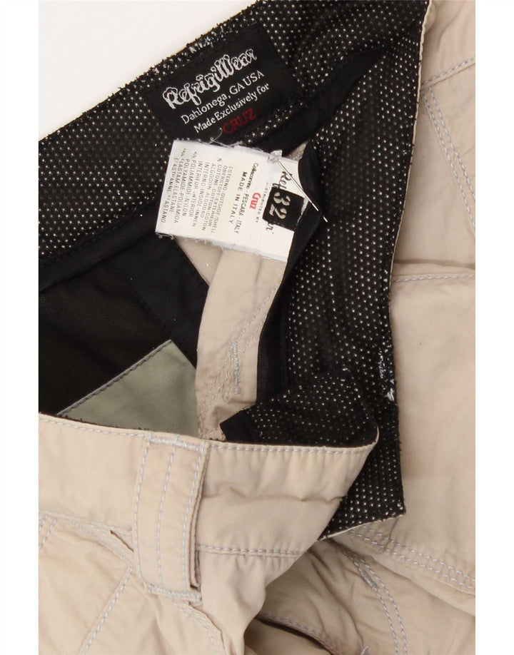 Refrigiwear Mens Chino Shorts W32 Medium Beige Cotton