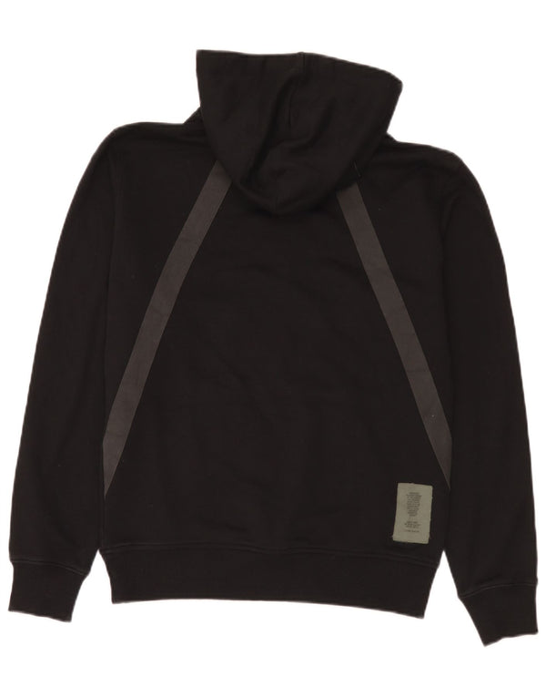 G-Star Mens Graphic Hoodie Jumper XS Black Cotton