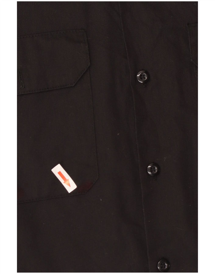 Dickies Mens Short Sleeve Shirt XS Black Polyester