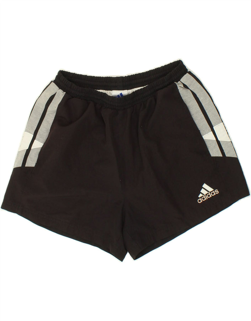 ADIDAS Mens Sport Shorts Large Black Polyester | Vintage Adidas | Thrift | Second-Hand Adidas | Used Clothing | Messina Hembry 