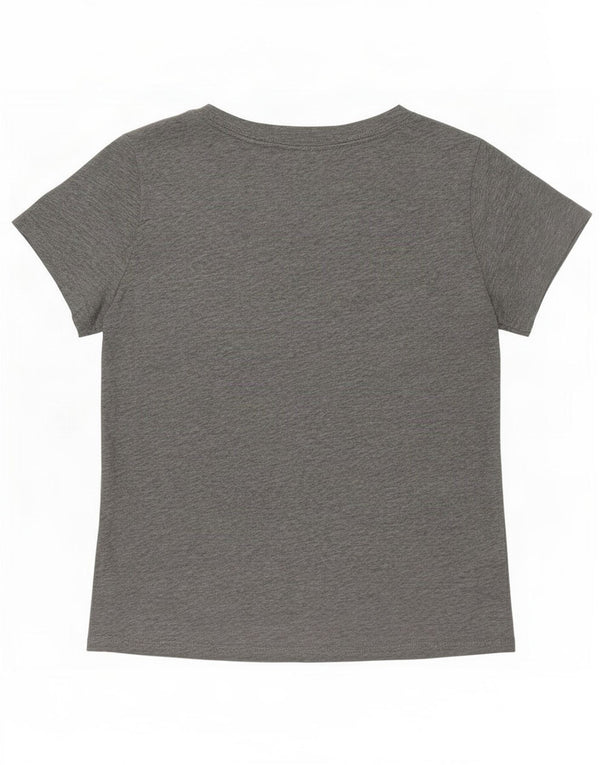 Nike Womens T-Shirt Top UK 10 Small Grey Cotton