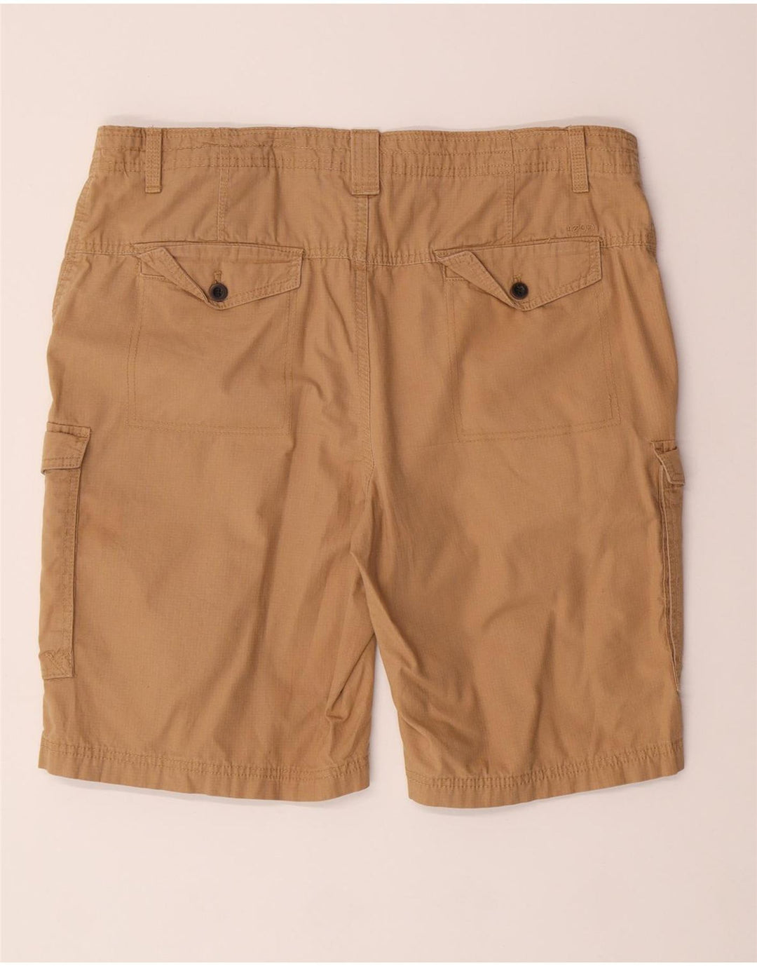 IZOD Mens Cargo Shorts W36 Large Beige Cotton