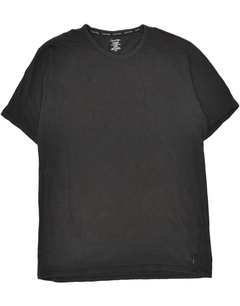 CALVIN KLEIN Mens T-Shirt Top XL Black Vintage Calvin Klein and Second-Hand Calvin Klein from Messina Hembry 