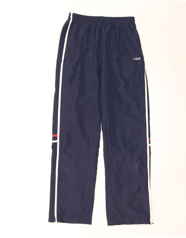 Fila Mens Tracksuit Trousers Medium Navy Blue Polyester
