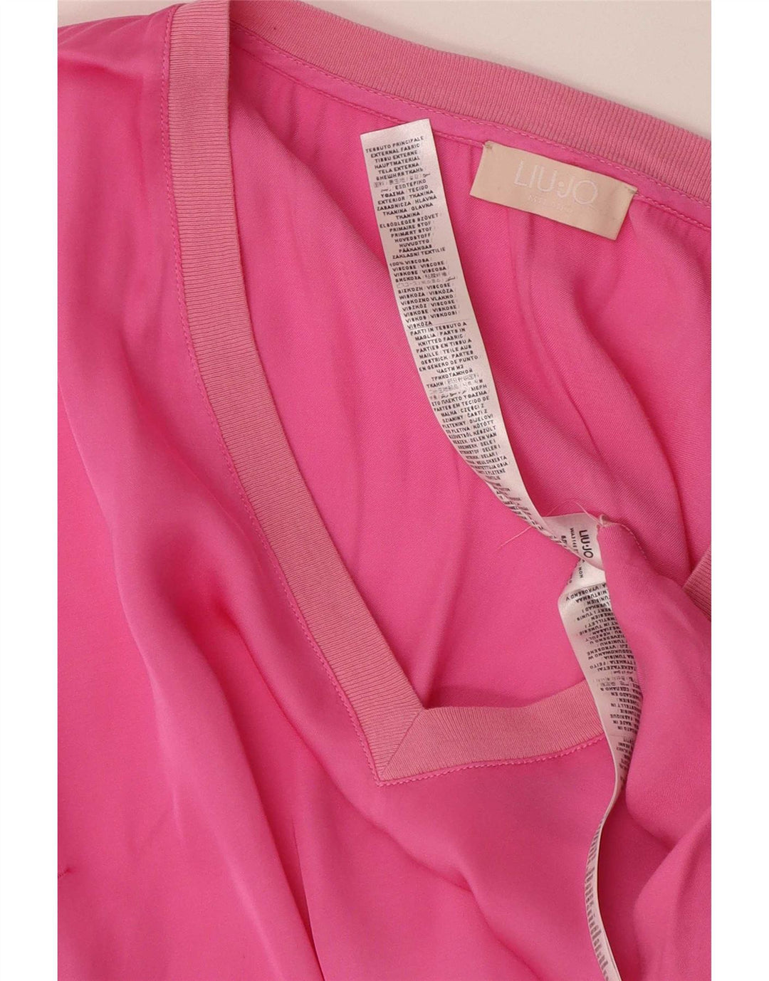 Liu Jo Womens Blouse Top UK 10 Small Pink Cotton