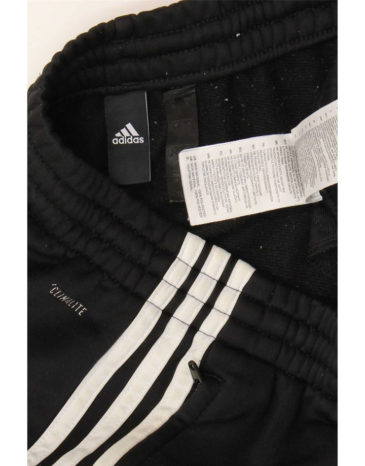 Adidas Mens Climalite Tracksuit Trousers Small Black Polyester