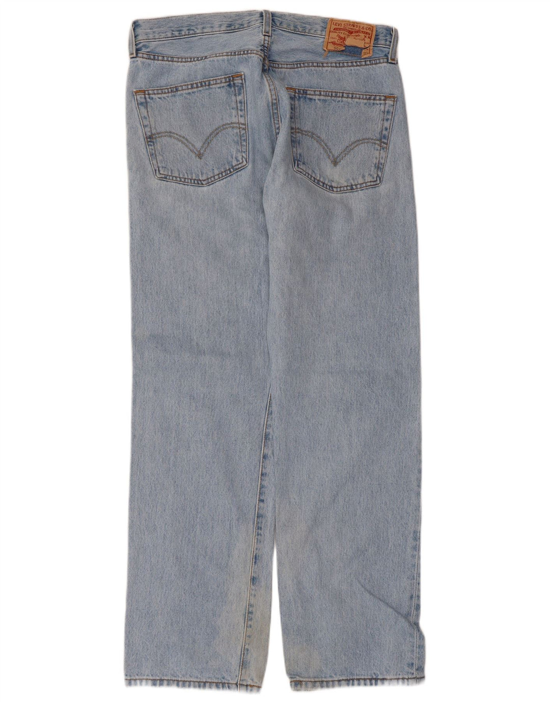 Levi's Mens Straight Jeans W34 L32 Blue Cotton