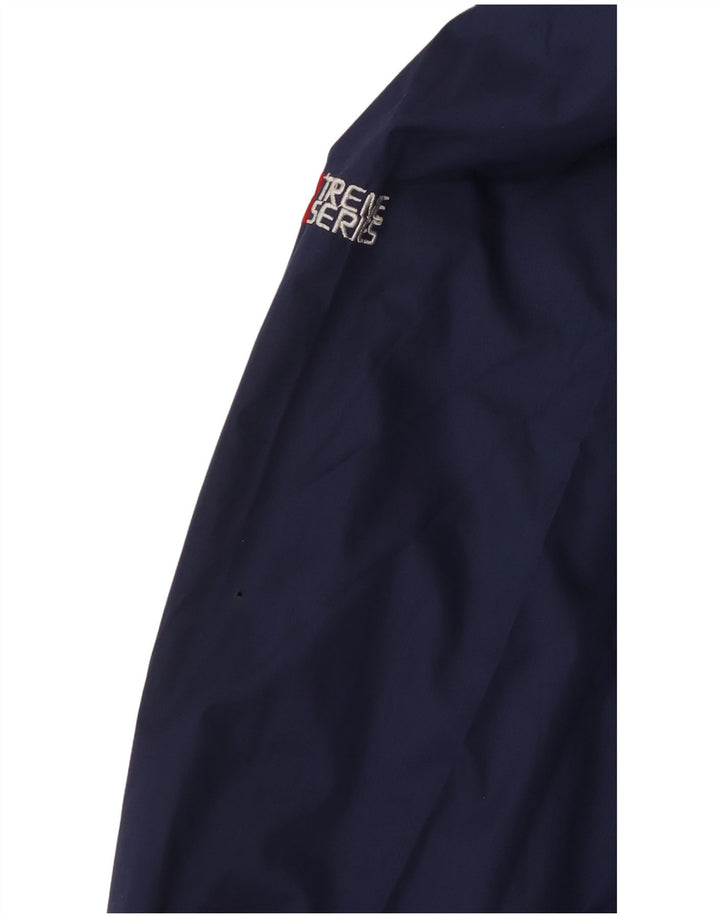Target Dry Mens Hooded Rain Jacket UK 38 Medium Navy Blue Polyester