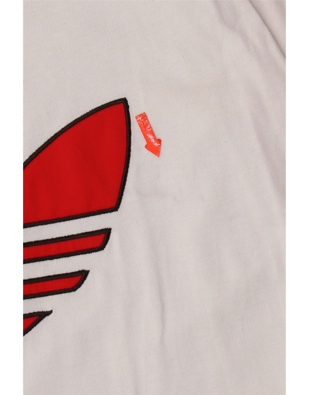 Adidas Mens Graphic T-Shirt Top Medium White Cotton