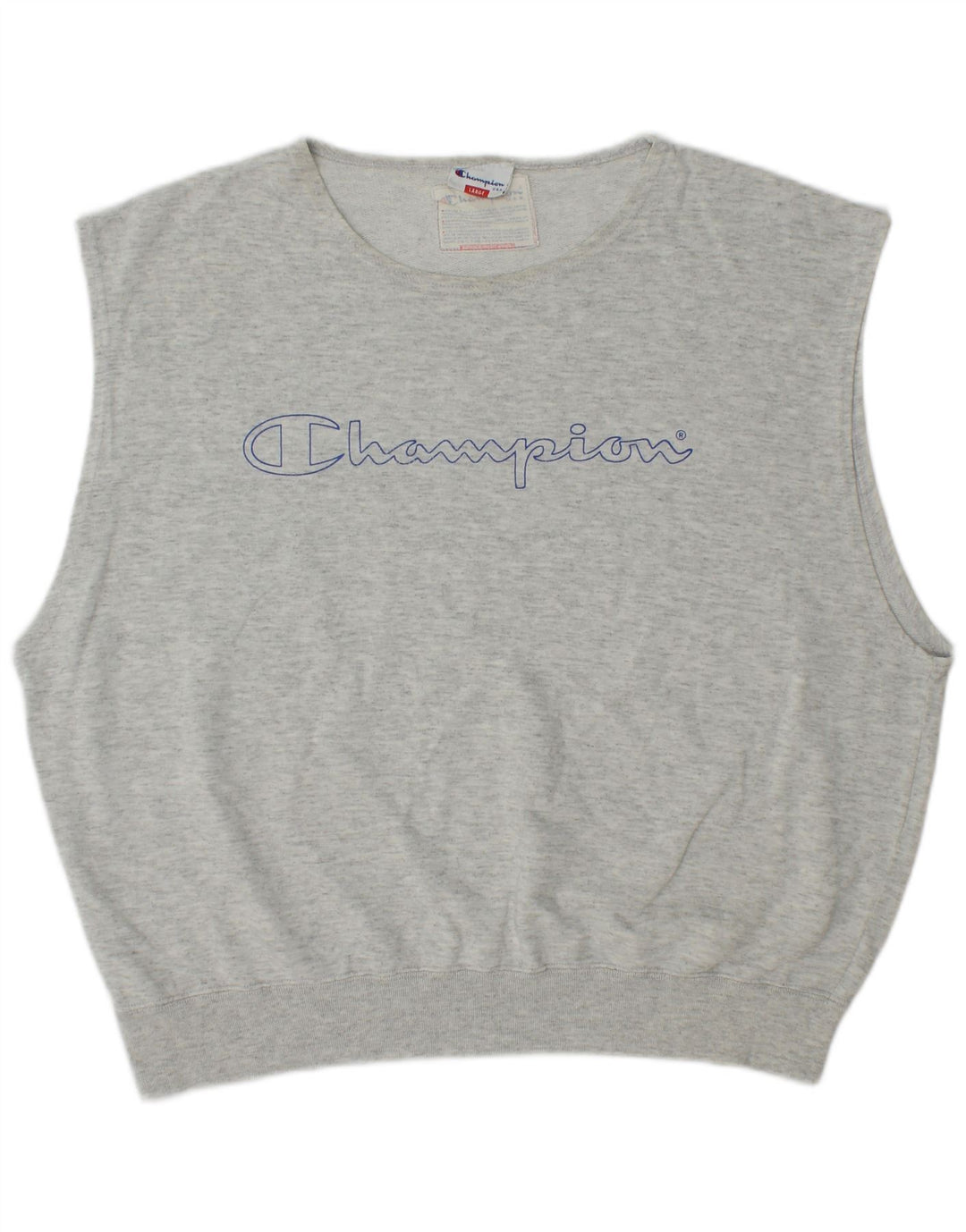 Champion Womens Oversized Graphic Sweatshirt Jumper UK 16 Large Grey