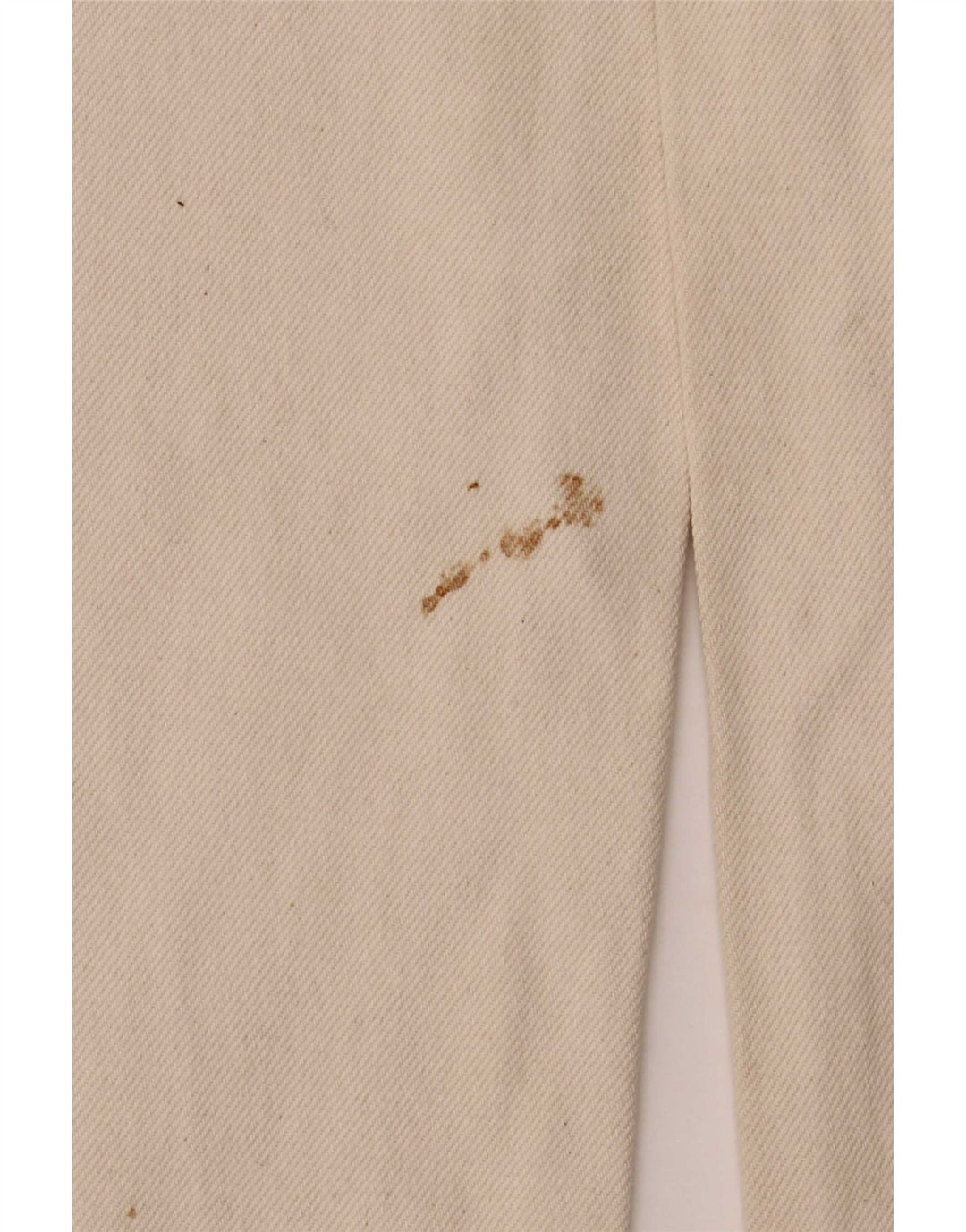 Wampum Mens Straight Jeans IT 48 Medium W30 L32 Off White Cotton