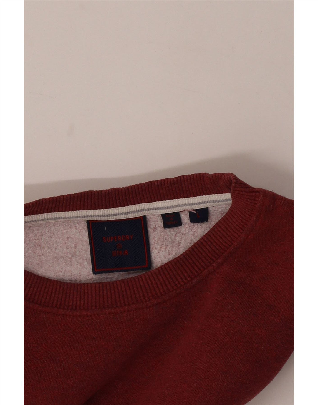 Superdry Mens Sweatshirt Jumper Large Red