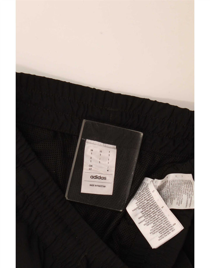 Adidas Mens Tracksuit Trousers Joggers Small Black Polyester