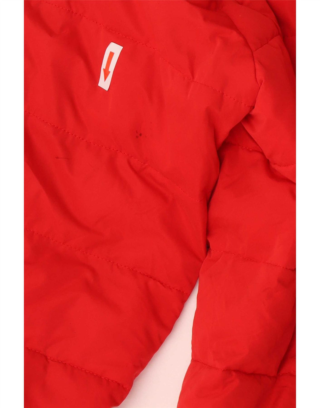 Superdry Womens Hooded Padded Coat UK 14 Large Red Polyester