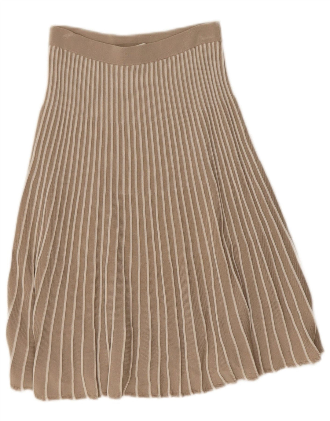 Hugo Boss Womens Knit Skirt W26 Small Beige Striped