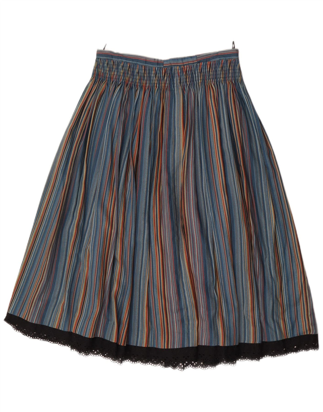 Vintage Womens High Waist Flared Skirt  W27 Small Multicoloured Striped