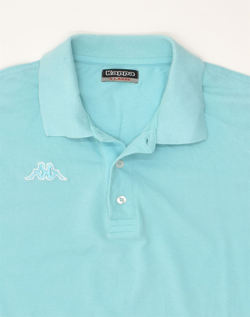 KAPPA Mens Polo Shirt XL Blue Cotton | Vintage Kappa | Thrift | Second-Hand Kappa | Used Clothing | Messina Hembry 