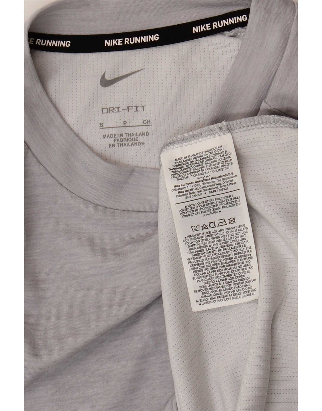 Nike Womens Sweatshirt Jumper UK 10 Small Grey Flecked Polyester