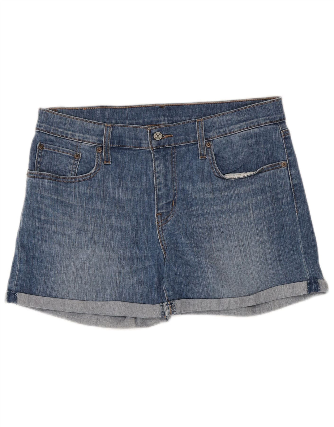Levi's Womens Denim Shorts W31 Large Blue Cotton