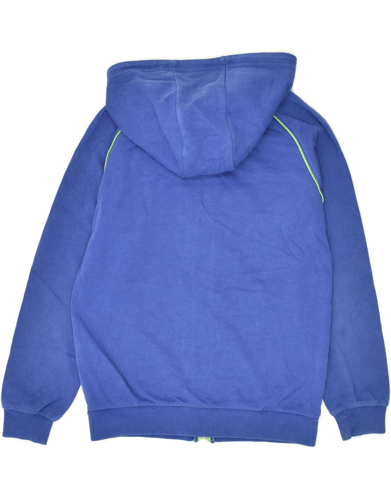 CHAMPION Boys Graphic Zip Hoodie Sweater 9-10 Years Medium  Blue Cotton | Vintage Champion | Thrift | Second-Hand Champion | Used Clothing | Messina Hembry 