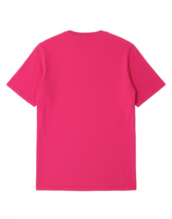 ADIDAS Mens Graphic T-Shirt Top Medium Pink Cotton