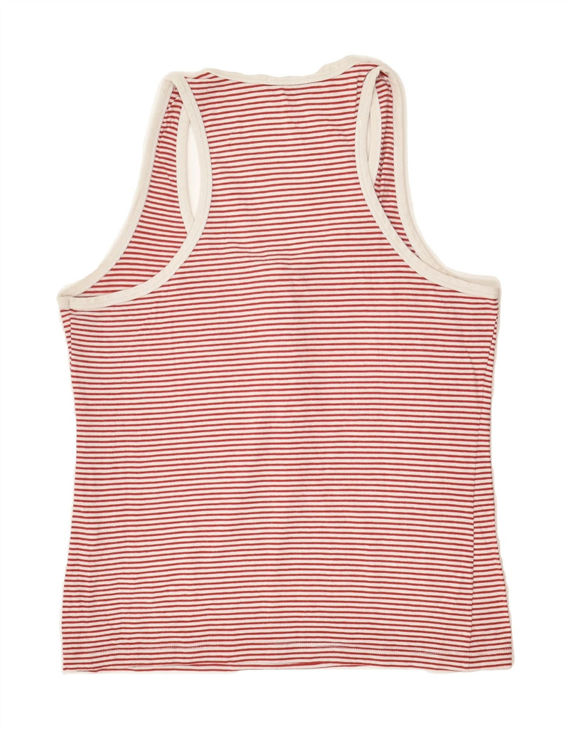 FRED PERRY Girls Vest Top 7-8 Years Large Red Striped | Vintage Fred Perry | Thrift | Second-Hand Fred Perry | Used Clothing | Messina Hembry 