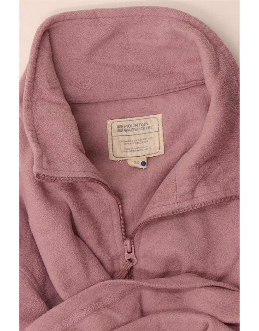 Mountain Warehouse Womens Zip Neck Fleece Jumper UK 14 Medium Pink