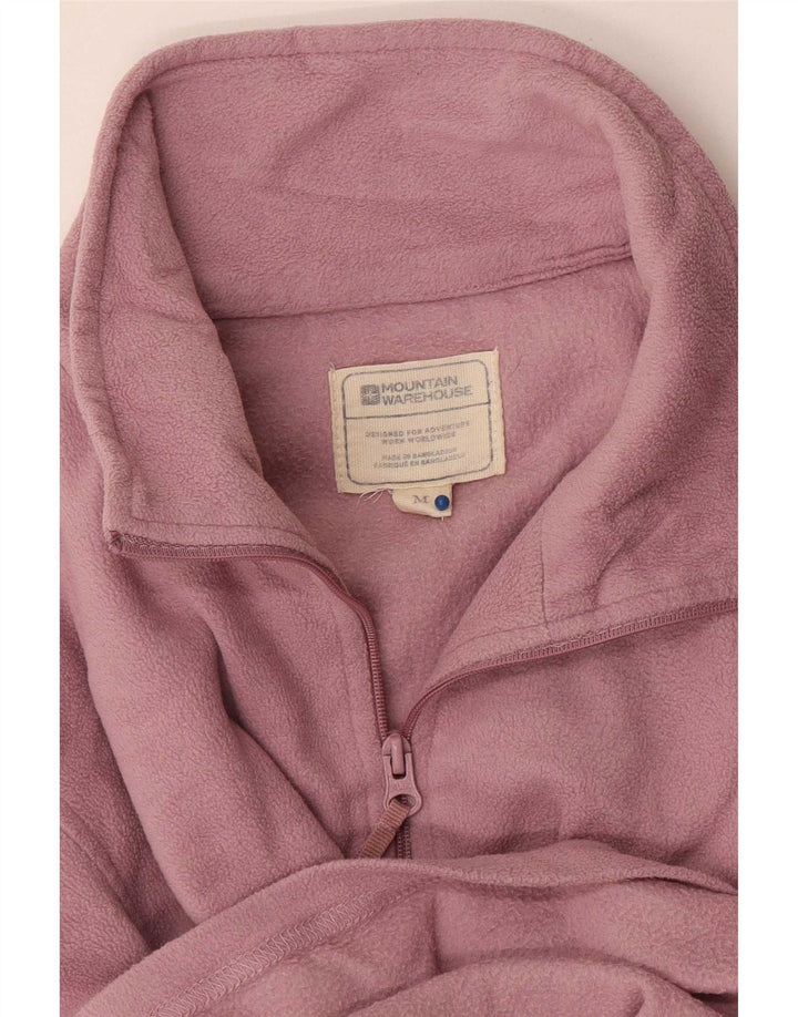 Mountain Warehouse Womens Zip Neck Fleece Jumper UK 14 Medium Pink