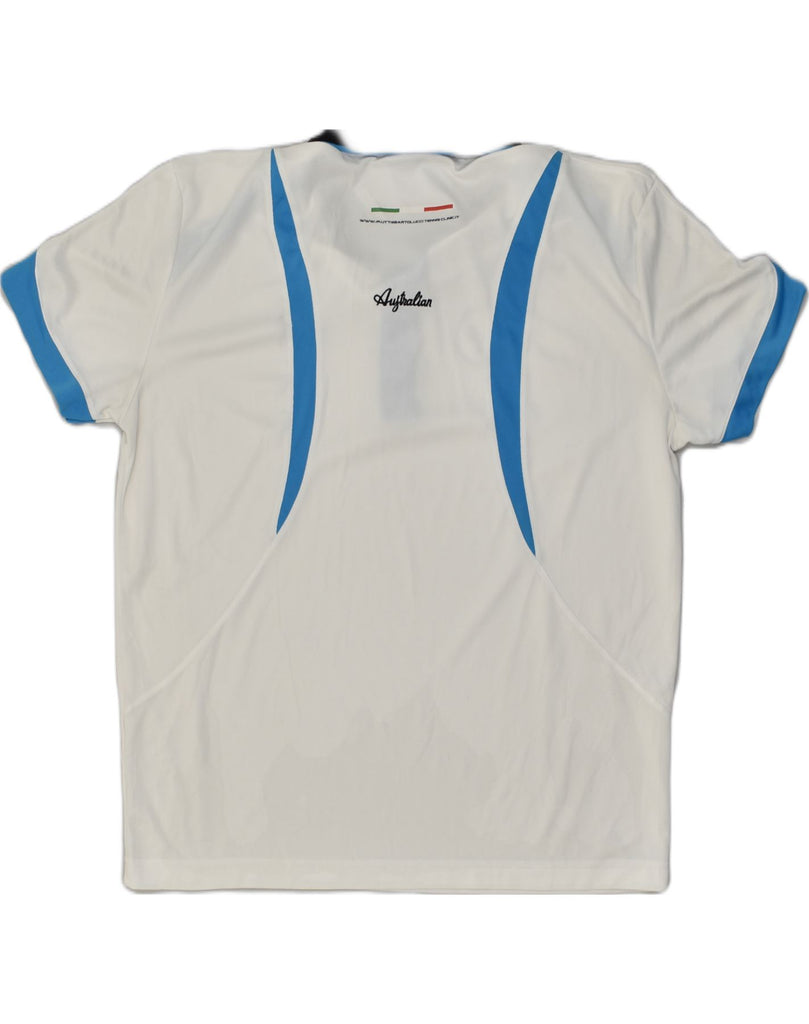 AUSTRALIAN L'ALPINA Mens Polo Shirt IT 56 2XL White Polyester | Vintage AUSTRALIAN L'ALPINA | Thrift | Second-Hand AUSTRALIAN L'ALPINA | Used Clothing | Messina Hembry 