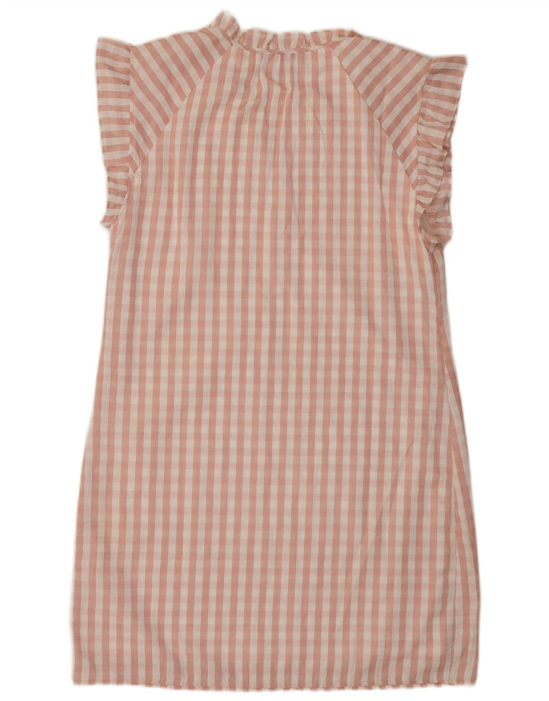 DKNY Womens Sheath Dress EU 42 Large Pink Gingham Polyester