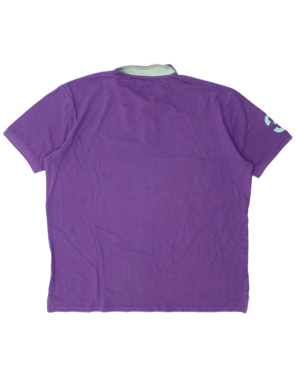 U.S. Polo Assn. Mens Graphic Polo Shirt 3XL Purple