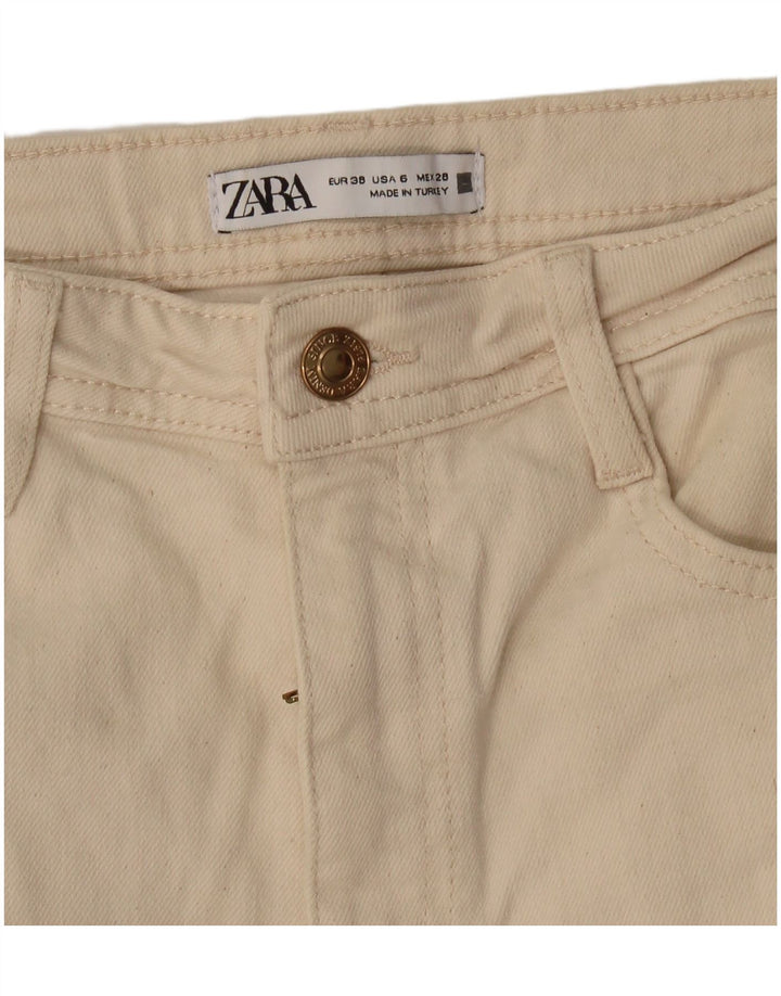 Zara Womens Slim Jeans EU 38 Small W28 L33 Off White