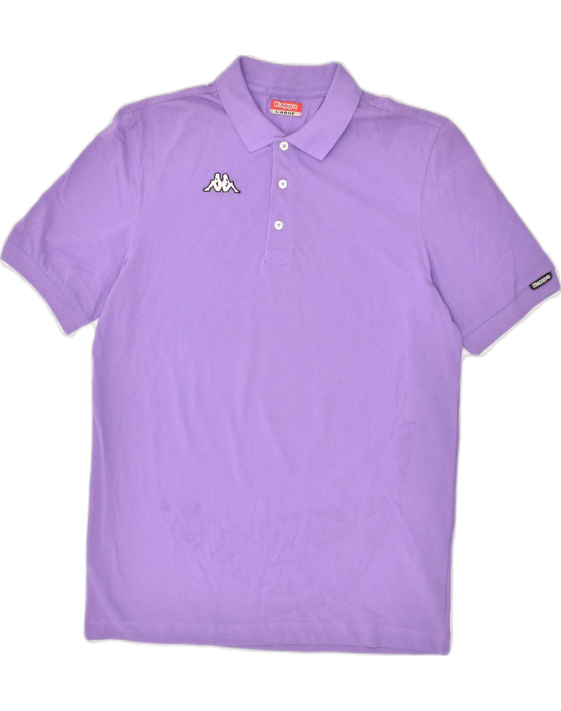 KAPPA Mens Polo Shirt Large Purple Cotton | Vintage Kappa | Thrift | Second-Hand Kappa | Used Clothing | Messina Hembry 