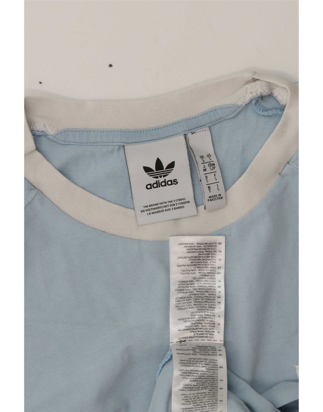 Adidas Mens T-Shirt Top Small Blue Cotton
