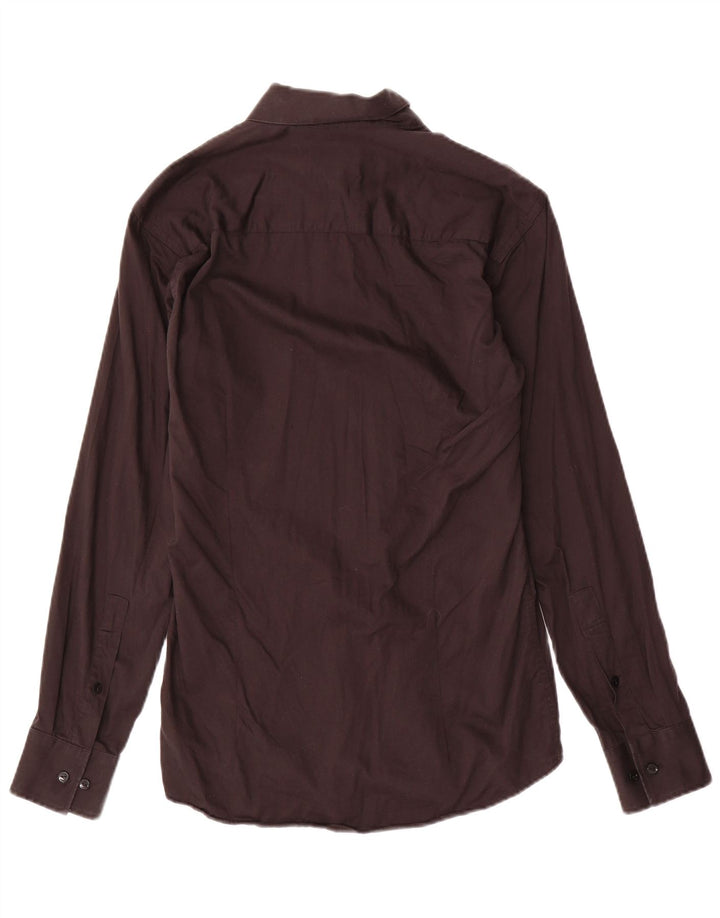 Calvin Klein Mens Shirt Size 38 Small Black Cotton