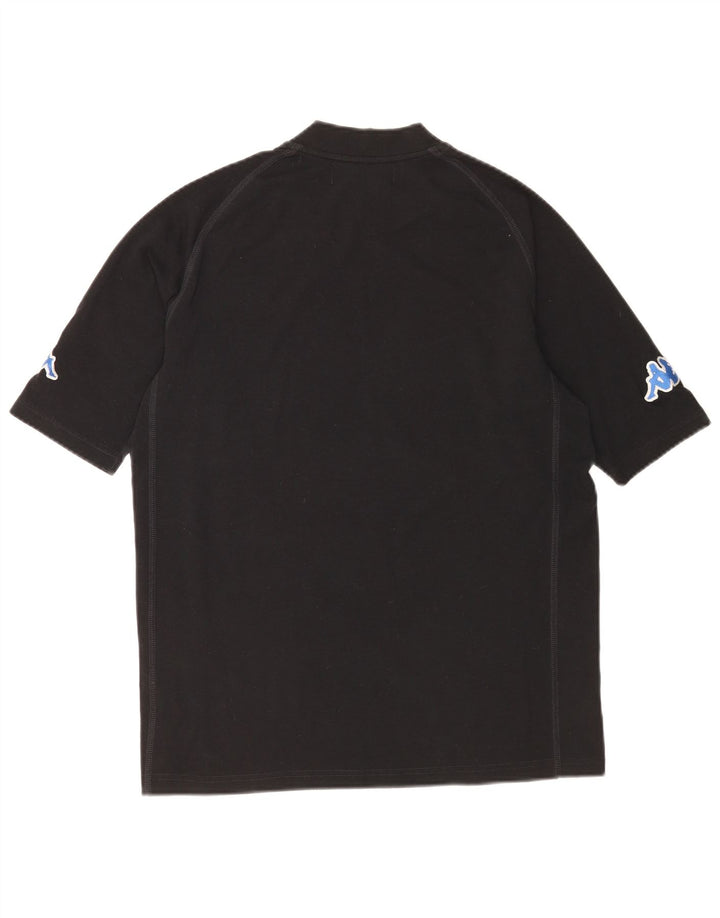 Kappa Mens Graphic T-Shirt Top Large Black Polyester