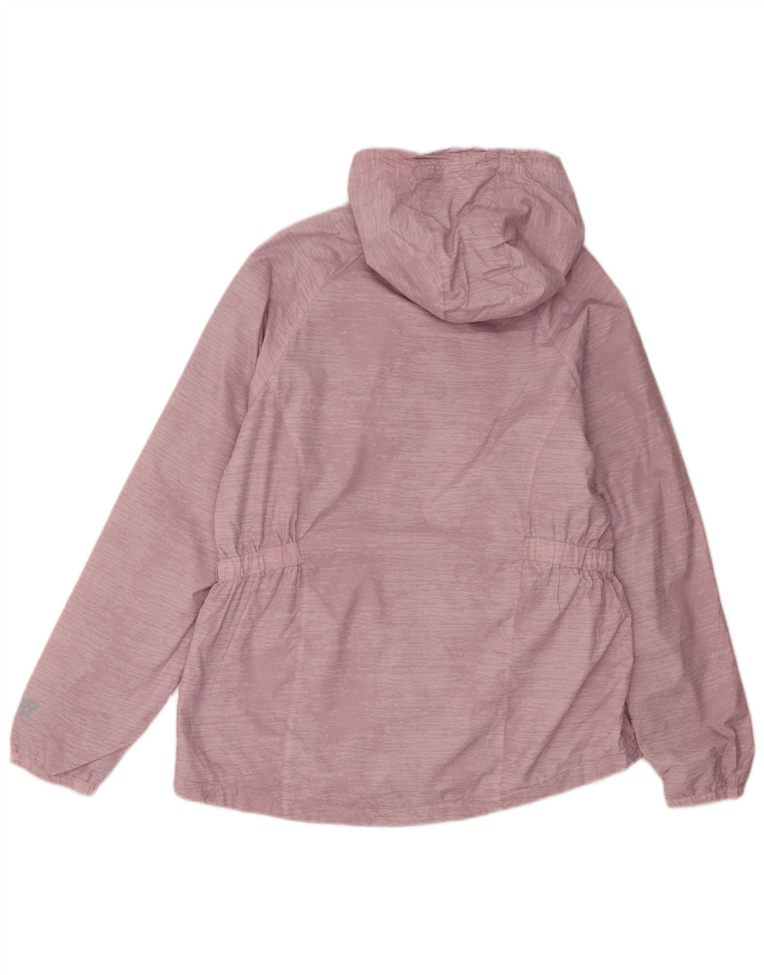 New Balance Womens Hooded Rain Jacket UK 18 XL Pink Polyester