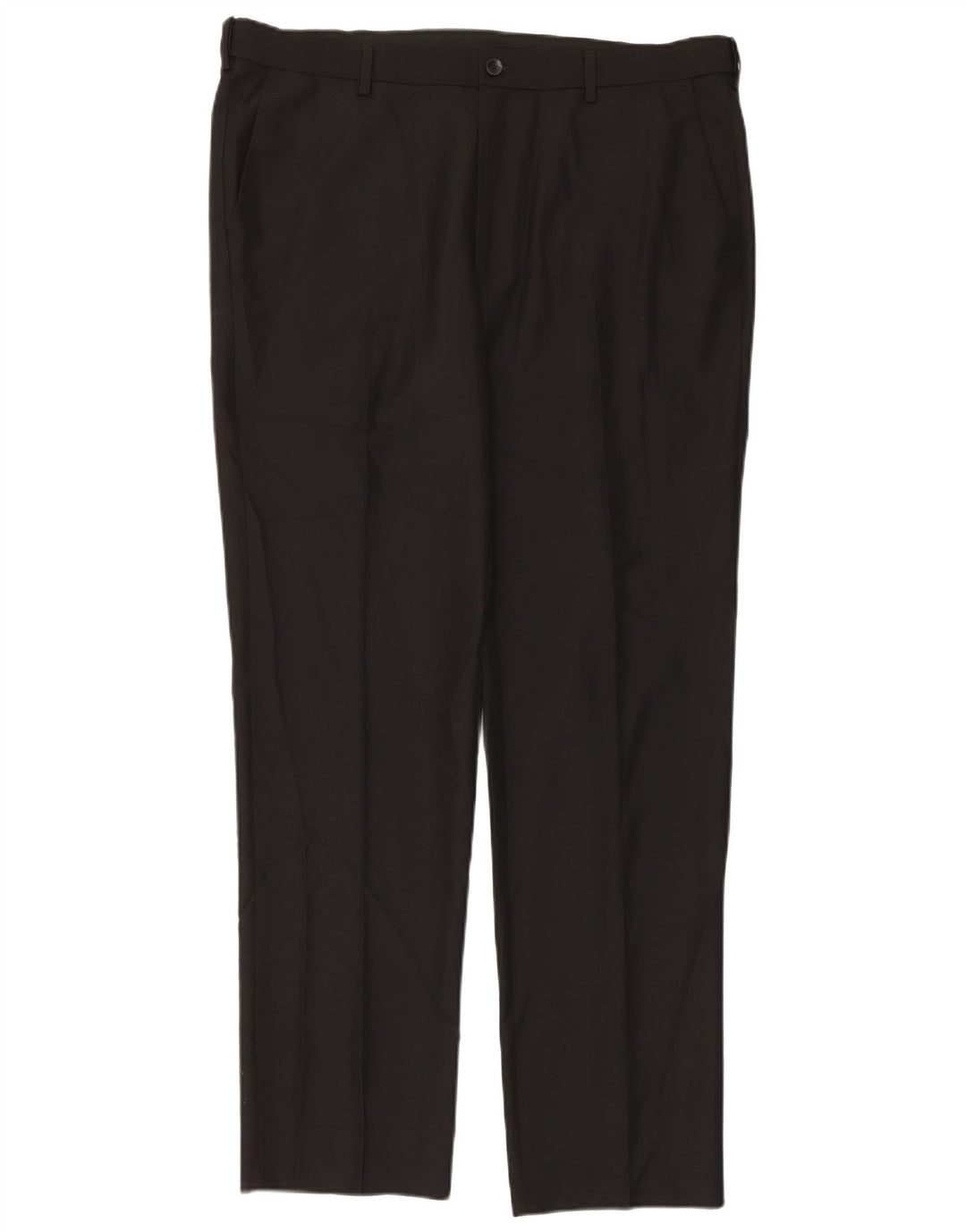 Marks & Spencer Mens Regular Fit Suit Trousers W40 L33 Black Polyester